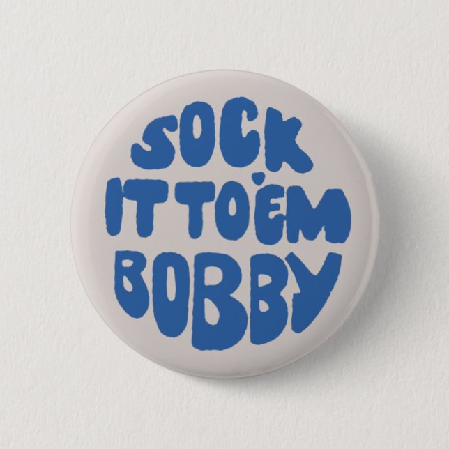 Socken Sie es an "Em Bobby Button (Vorderseite)