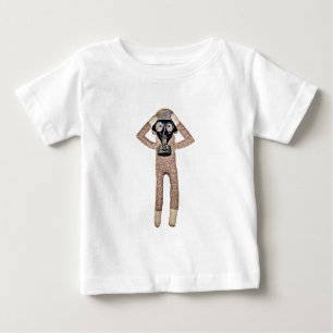 Sockenaffe in einer Gasmaske? Baby T-shirt
