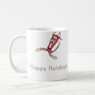 Sockenaffeweihnachtskaffee-Tasse Kaffeetasse