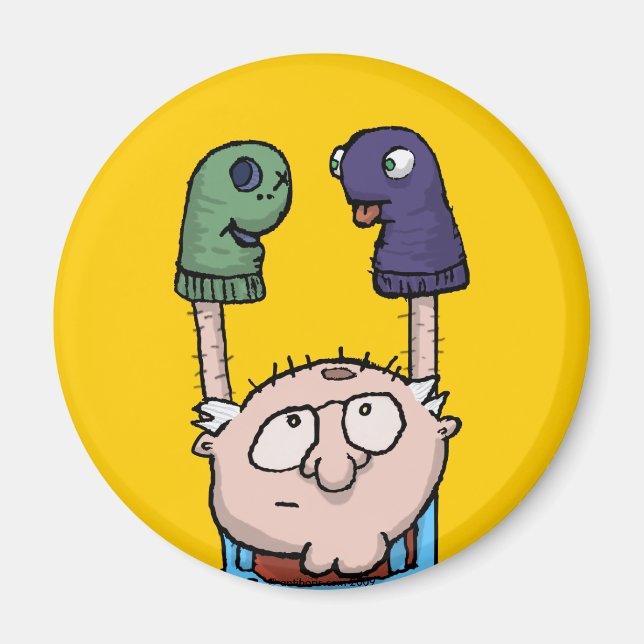 Sockenpuppe Magnet (Vorne)