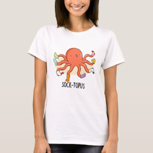 Sockentopus Funny Octopus mit Socken Pun T-Shirt