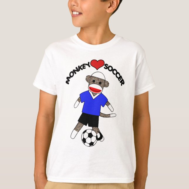 Socketaffe (blau) - T - Shirt für Kinder (Vorderseite)