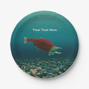 Sockeye Lachs Pappteller