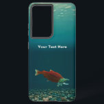 Sockeye Lachs Samsung Galaxy Hülle<br><div class="desc">Ein männlicher Sockeye Lachs, unter Wasser, mit der roten Färbung, zurückgeschoben und gehackter Schnauze charakteristisch für das Laichen. Passen Sie Ihren eigenen Text an. Der Lachs (Oncorhynchus nerka), auch als roter Lachs bekannt, liegt im Nordpazifik und fließt in die Flüsse. Beim Laichen färben sich die Sockeyes kräftig rot. Vor allem...</div>