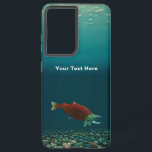 Sockeye Lachs Samsung Galaxy Hülle<br><div class="desc">Ein männlicher Sockeye Lachs, unter Wasser, mit der roten Färbung, zurückgeschoben und gehackter Schnauze charakteristisch für das Laichen. Passen Sie Ihren eigenen Text an. Der Lachs (Oncorhynchus nerka), auch als roter Lachs bekannt, liegt im Nordpazifik und fließt in die Flüsse. Beim Laichen färben sich die Sockeyes kräftig rot. Vor allem...</div>