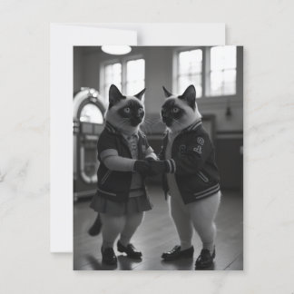 SockHop-Kätzchen Postkarte