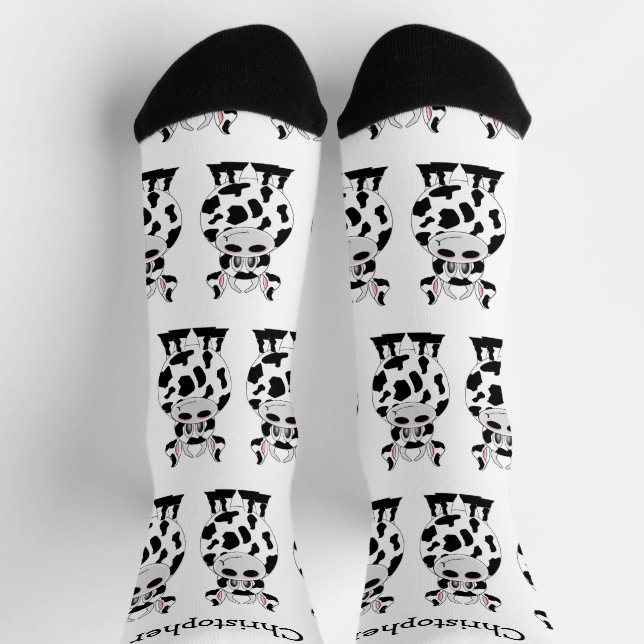 Socks Cow Design Socken (Oben)