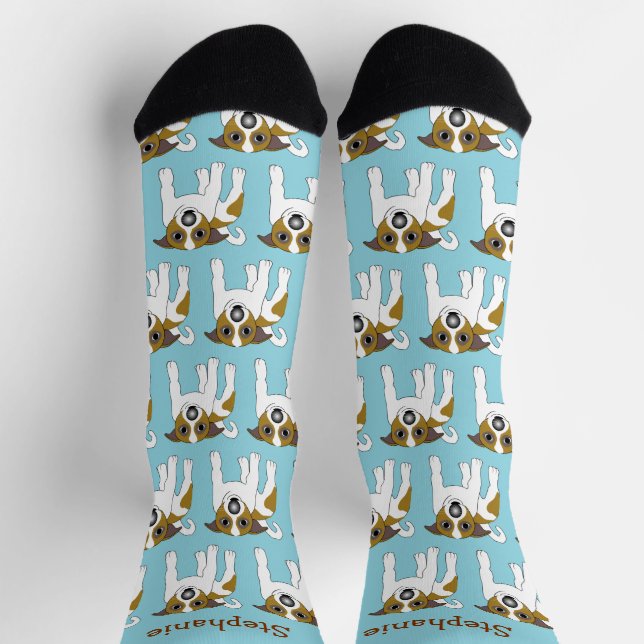 Socks Jack Russell Dog Design Socken (Oben)