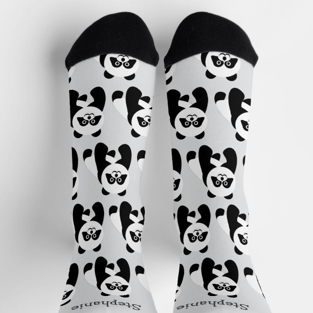 Socks Panda Design Socken (Oben)