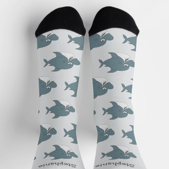 Socks Shark Design Socken (Oben)