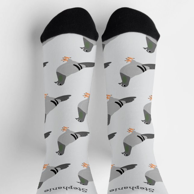 Socks-Taubendesign Socken (Oben)