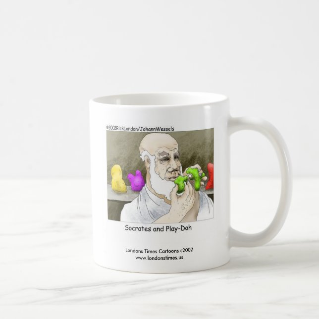 Socrates & Play-Doh Drôle café Mug (Droite)