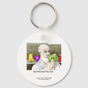 Socrates & Play-doh Neuheit Lustiger Schlüsselanhä Schlüsselanhänger