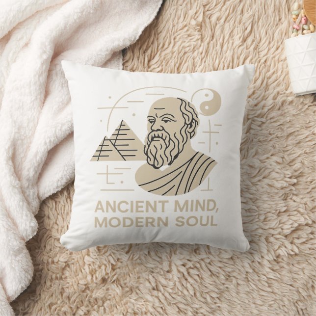 Socrates Vibes Ancient Mind Modern Soul Philosophe Kissen (Decke)