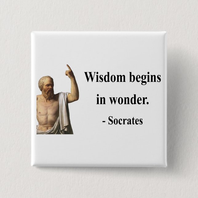 SOCRATES-Zitat 1b Button (Vorderseite)