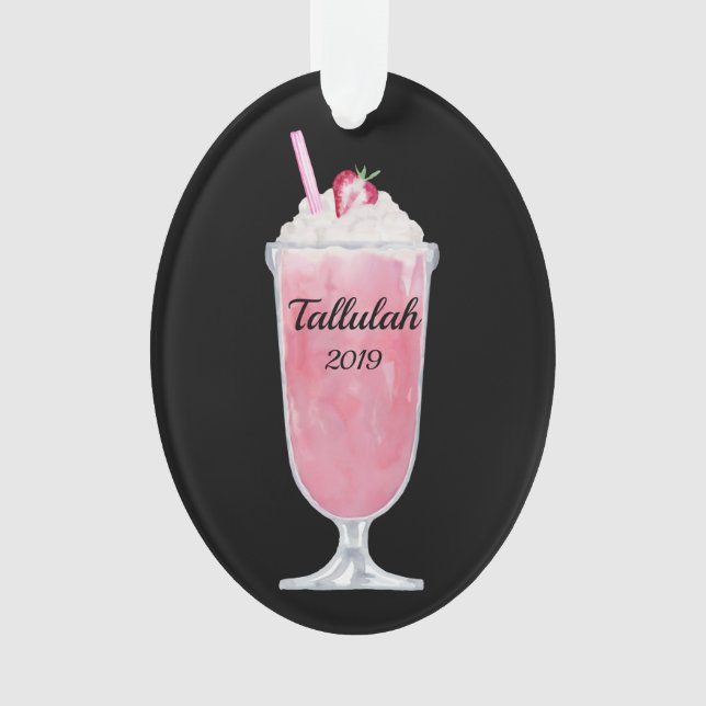 Soda à la crème glacée aux fraises personnalisée (devant)