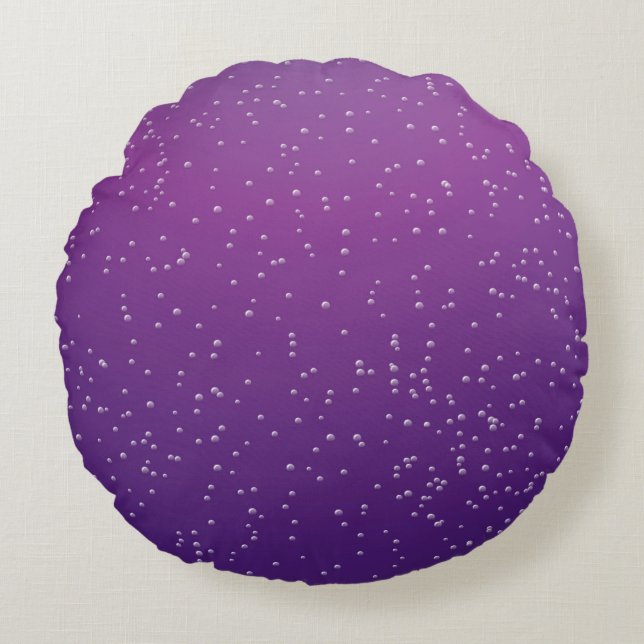 Soda aus Trauben mit kleinen Bläschen Kunst Rundes Kissen (Vorderseite)