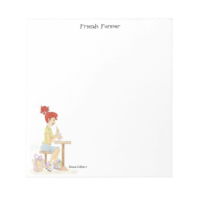 Soda Fountain Friends Notizblock (Vorderseite)