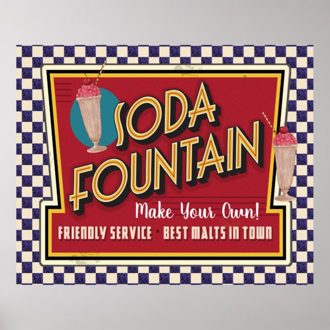 Soda Fountain Poster (Vorne)