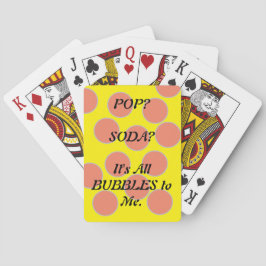 Soda-Pop-Blasen Spielkarten