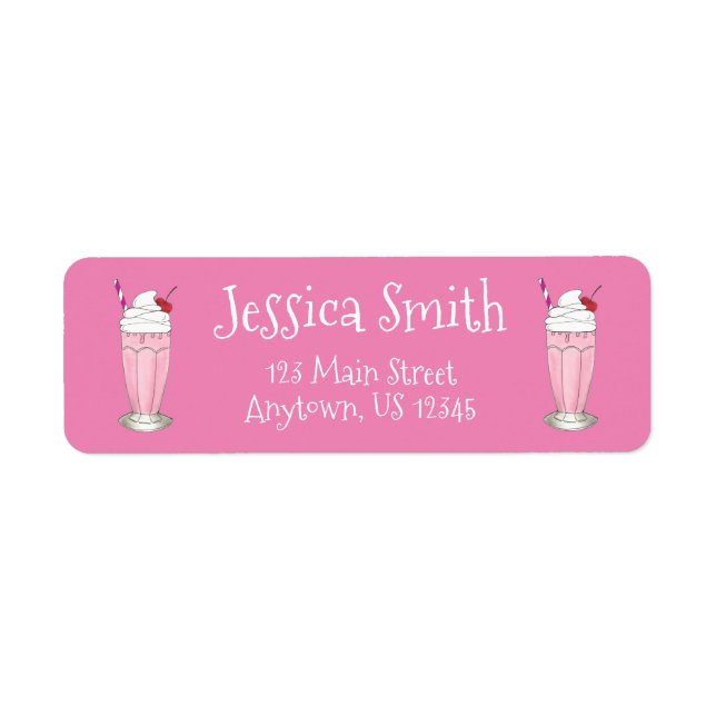 Soda Shoppe Erdbeere Eis Creme Milkshake Shake (Vorne)