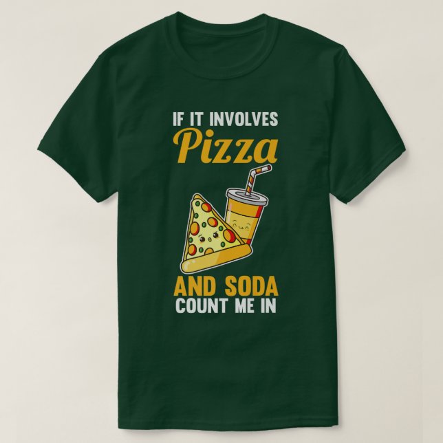 Soda und Pizza 1546  T-Shirt (Design vorne)