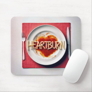 Sodbrennen Spaghetti-Abendessen Mousepad