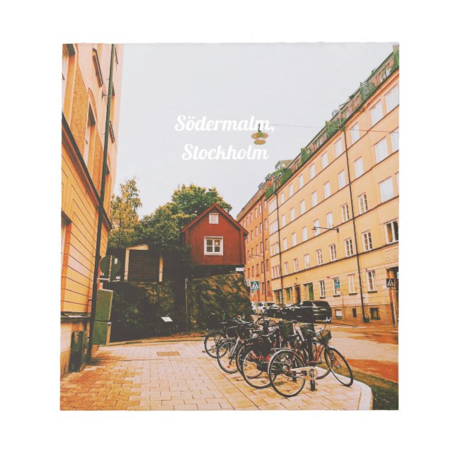 Södermalm, Stockholm, Schweden Notizblock (Vorderseite)
