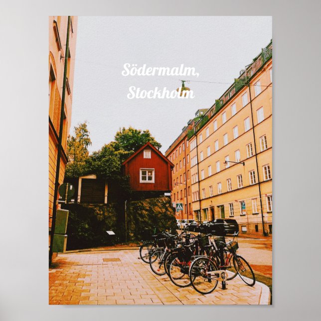 Södermalm, Stockholm, Schweden Poster (Vorne)