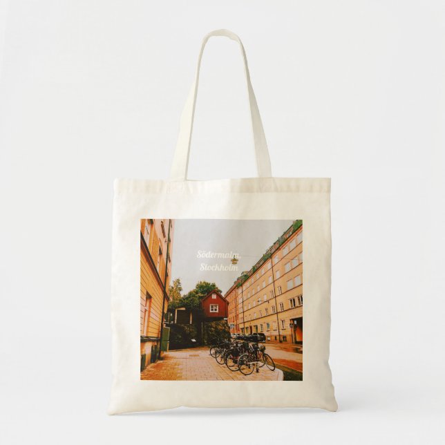 Södermalm, Stockholm, Schweden Tragetasche (Vorne)
