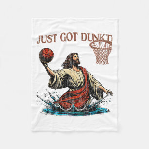 Soeben Getunkt Lustige Taufe Jesus Christliches Ba Fleecedecke