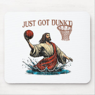 Soeben Getunkt Lustige Taufe Jesus Christliches Ba Mousepad