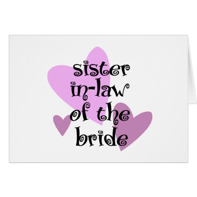 Soeur belle-soeur de l'épouse (Devant horizontal)