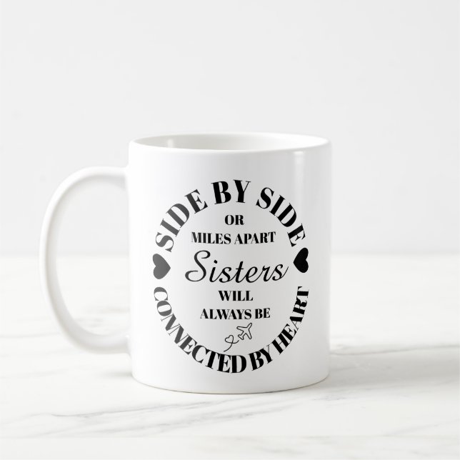 Soeur Cadeau, Soeur Mug, Mug D'Amitié, (Gauche)