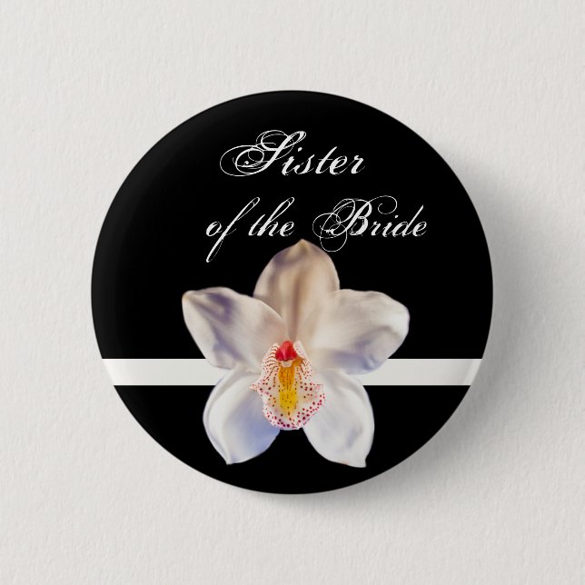 Soeur De La Mariée Mariage Badge D'Identité (Devant)