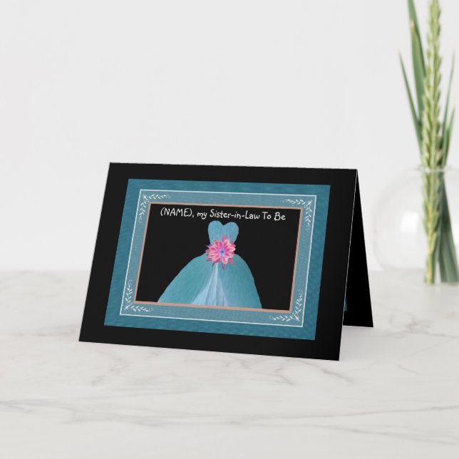 Soeur en droit d'être Invitation TURQUOISE BLUE Go (Devant)