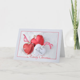 Soeur et Fiancée Joyeuse carte de Noël