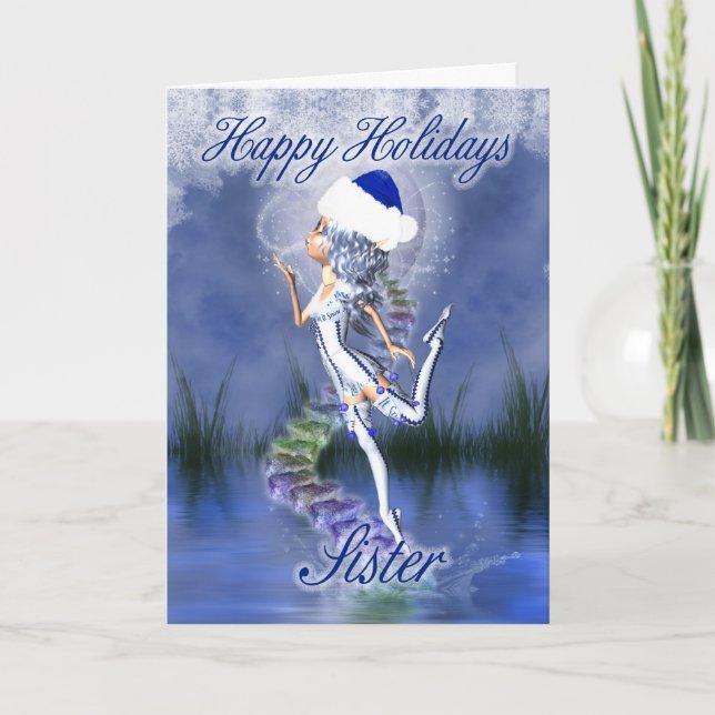 Soeur - Joyeuses fêtes - Carte de Noël - Frost F (Devant)