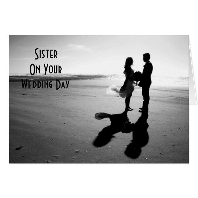 **SOEUR** LE JOUR DE VOTRE MARIAGE-=AMOUR SOUHAITA (Devant horizontal)
