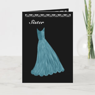SOEUR Maid of Honor Invitation BLUE Gown