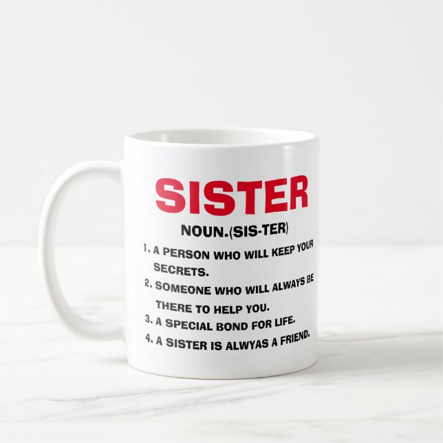 Soeur Mug, Définition de Soeur Mug, Soeur Mug  (Gauche)