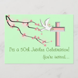 Soeurs 50e anniversaire Invitations vertes