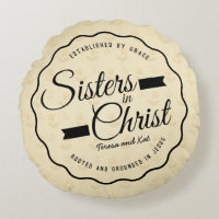 Soeurs dans le coussin du Christ