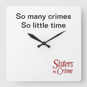Soeurs en crime Acrylique horloge murale