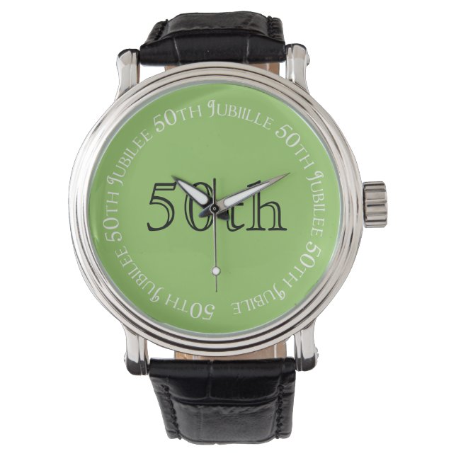 Soeurs Jubilé d'or 50e anniversaire Montre vert (devant)