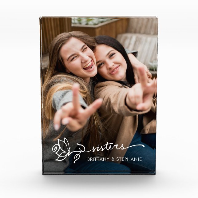Soeurs personnalisées Garde-frères Bloc photo (Devant)