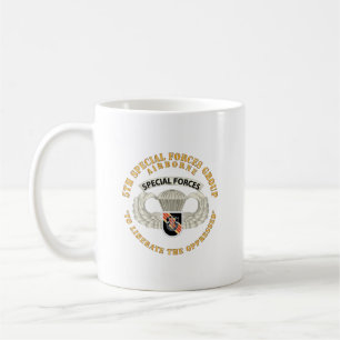 SOF - 5th SFG - Im Flugzeug Abzeichen - Vietnam Kaffeetasse