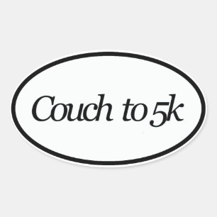 Sofa 5k ovaler aufkleber