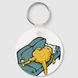 Sofa-Kartoffel Schlüsselanhänger