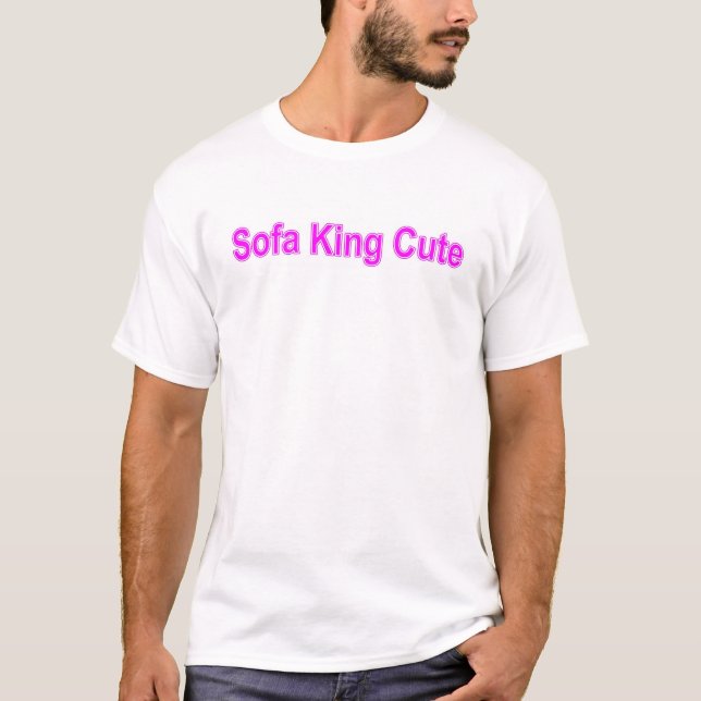 Sofa-König Cute (Rosa) T-Shirt (Vorderseite)